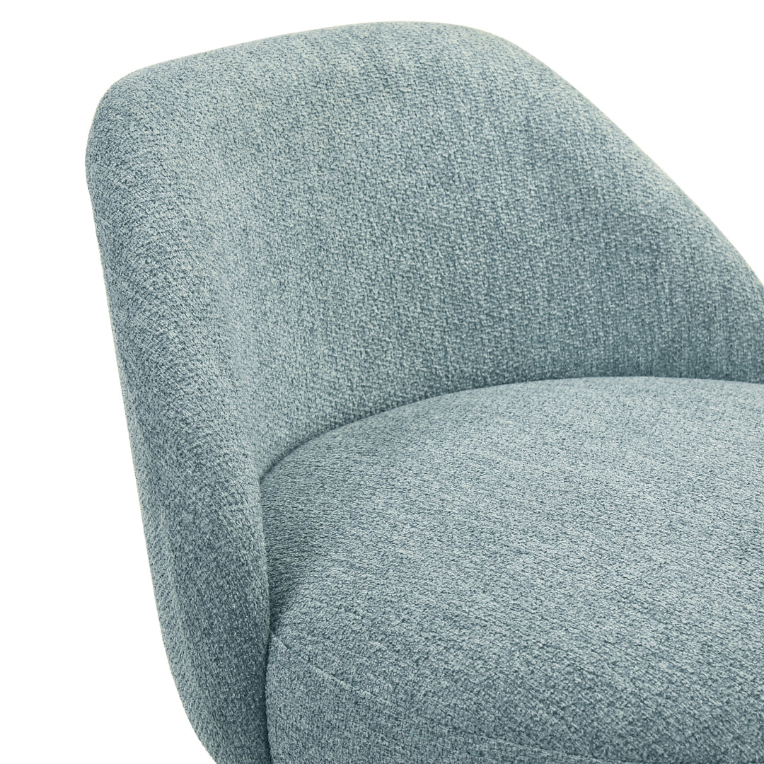 19.25"W x 16.75"D x 32"H / Light Blue/White
