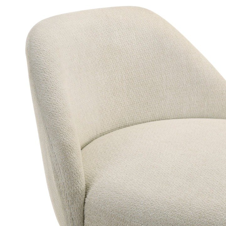 19.25"W x 16.75"D x 32"H / Cream/Black
