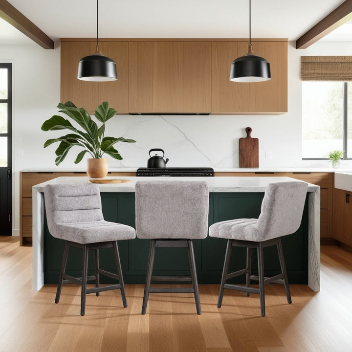 19.5"W x 23.25"D x 37.5"H / Gray Oak & Gray/Gray Oak