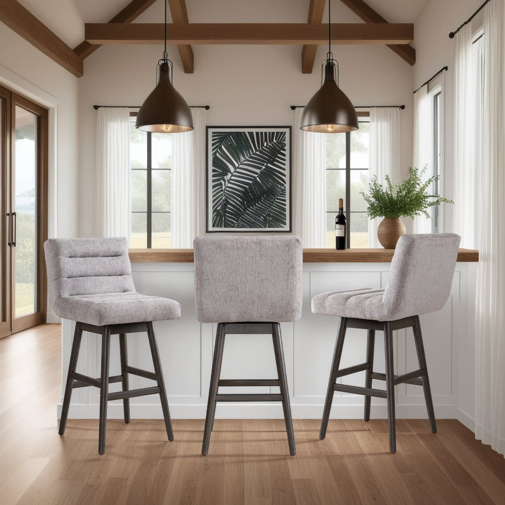 19.5"W x 23.25"D x 41.5"H / Gray Oak & Gray/Gray Oak