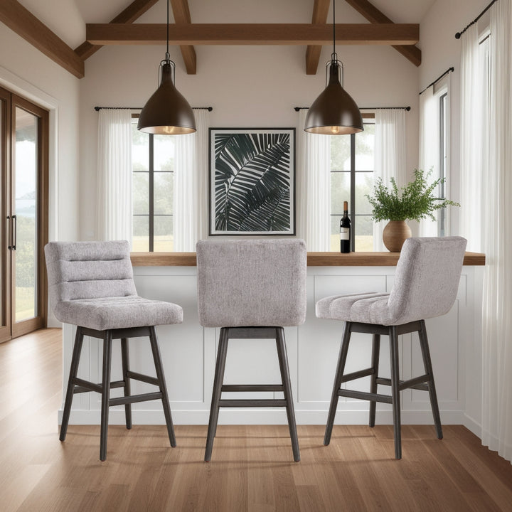 19.5"W x 23.25"D x 41.5"H / Gray Oak & Gray/Gray Oak