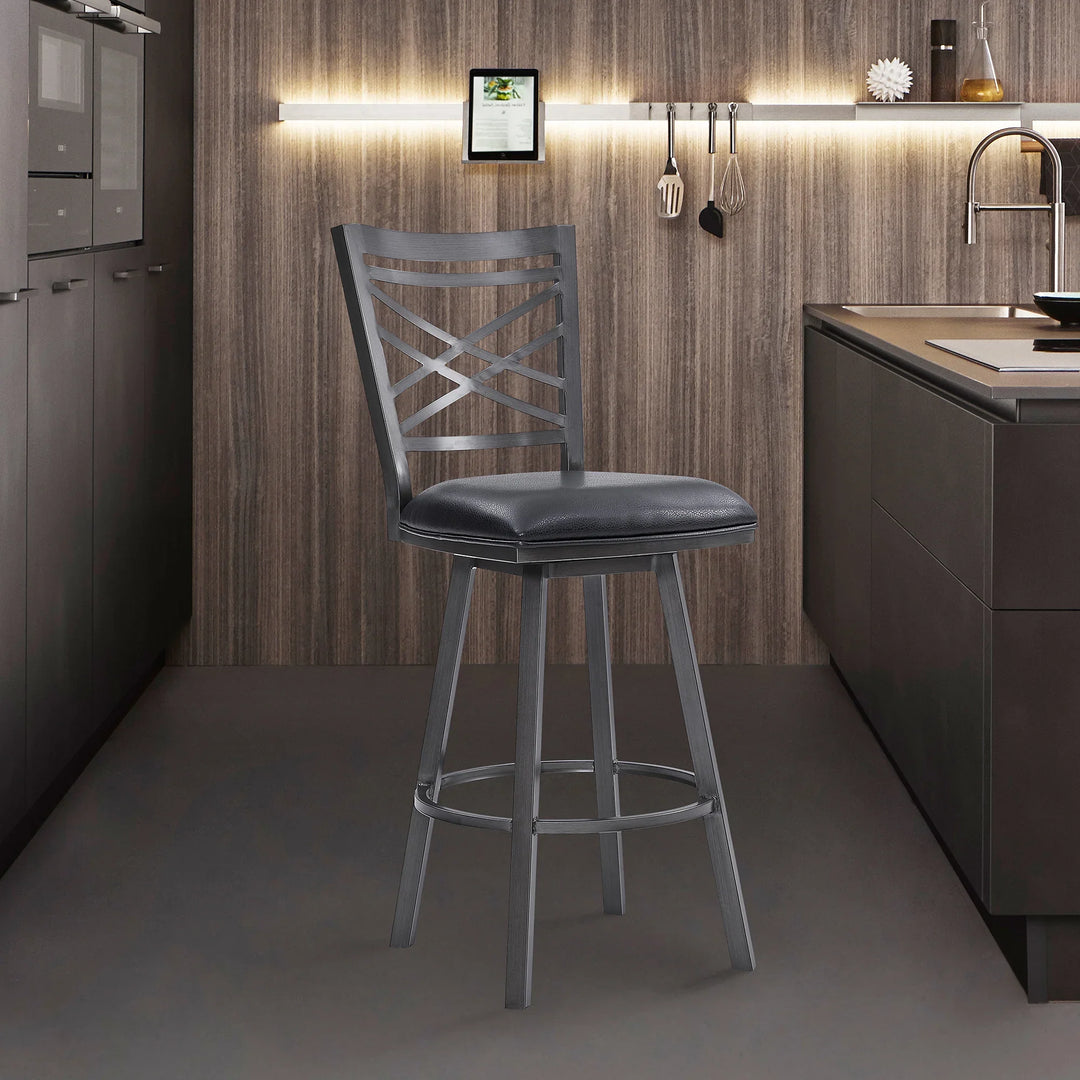 American Home Furniture Armen Living Fargo 26" Counter Stool Set of 2
