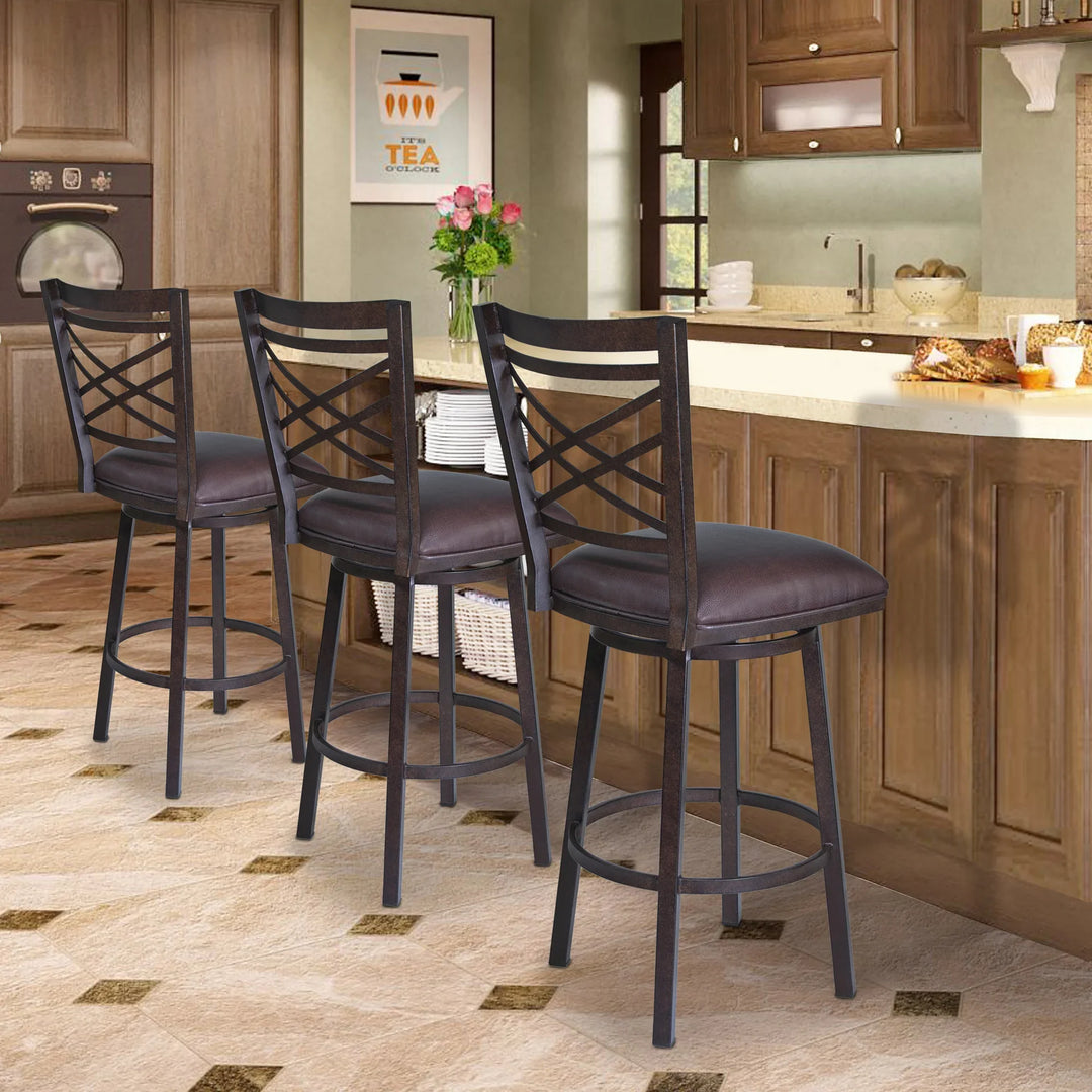 American Home Furniture Armen Living Fargo 30" Barstool Set of 2