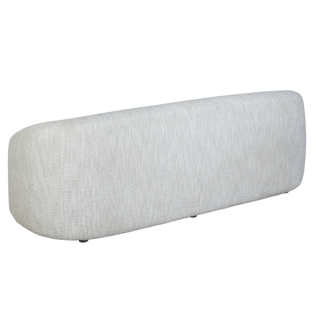 90"W x 38.5"D x 30.5"H / Off-White/Black