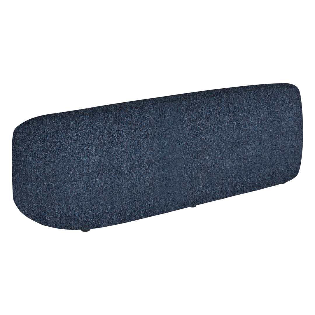 90"W x 38.5"D x 30.5"H / Blue/Black