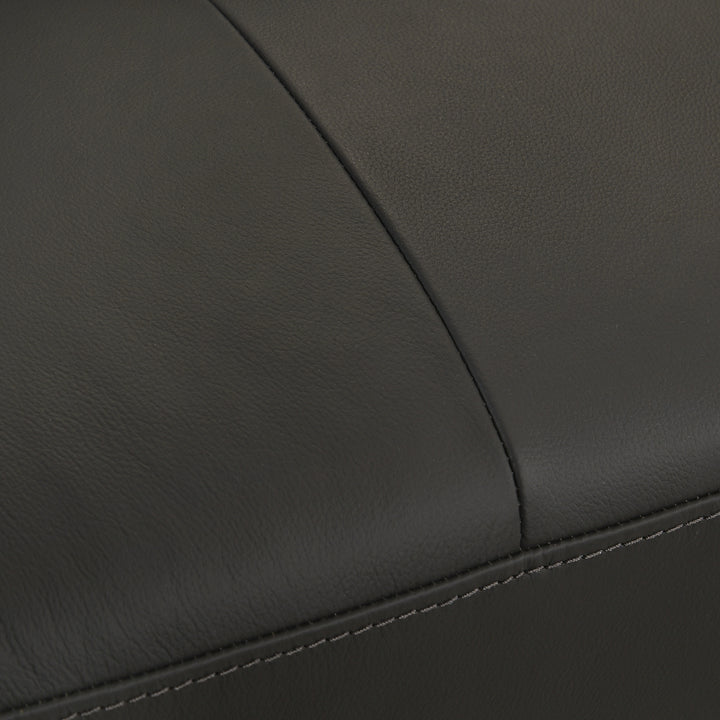 79"W x 34"D x 33"H / Cola/Chrome Silver