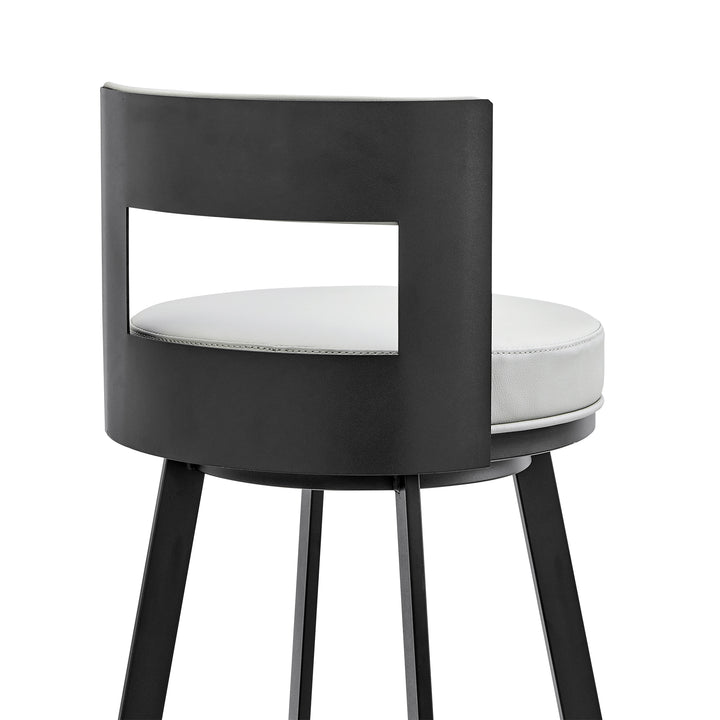 17.5"W x 18"D x 34"H / Light Gray/Black