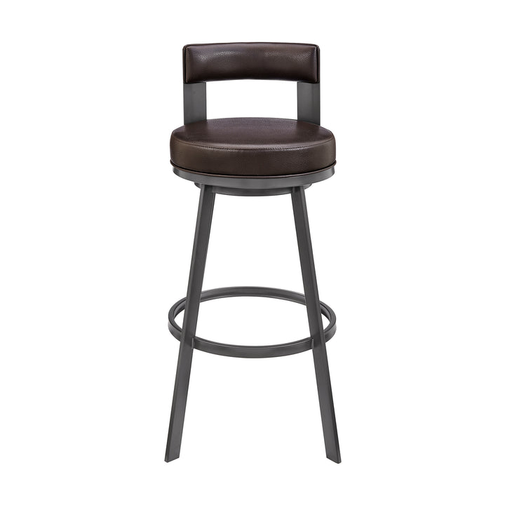 17.5"W x 18"D x 34"H / Brown/Java