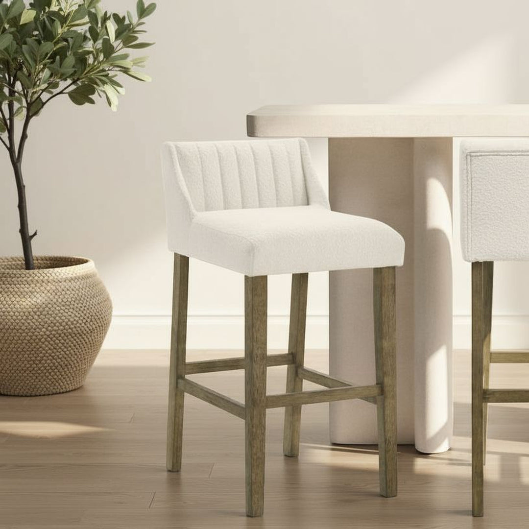 22.5"W x 17.25"D x 37"H / White/Putty Brown