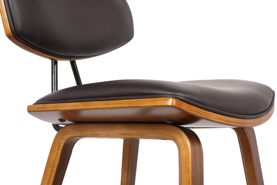 16"W x 19"D x 36"H / Brown/Walnut