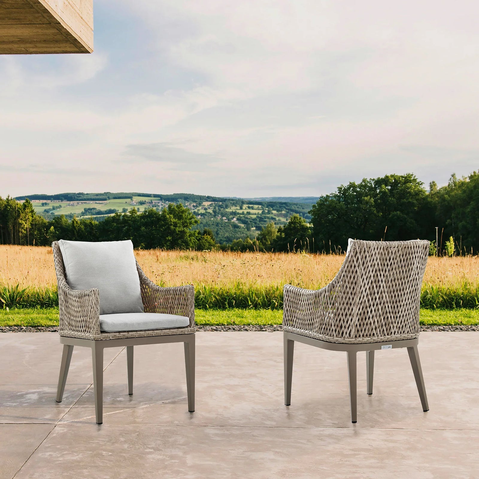 American Home Furniture Armen Living Grenada Outdoor Dining Chair Set of 2