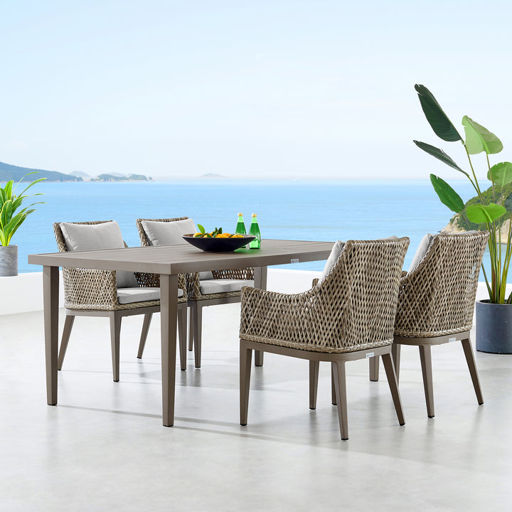 American Home Furniture Armen Living Grenada Outdoor Dining Table