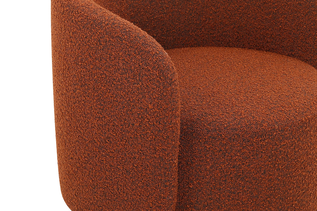 Rust Boucle Fabric