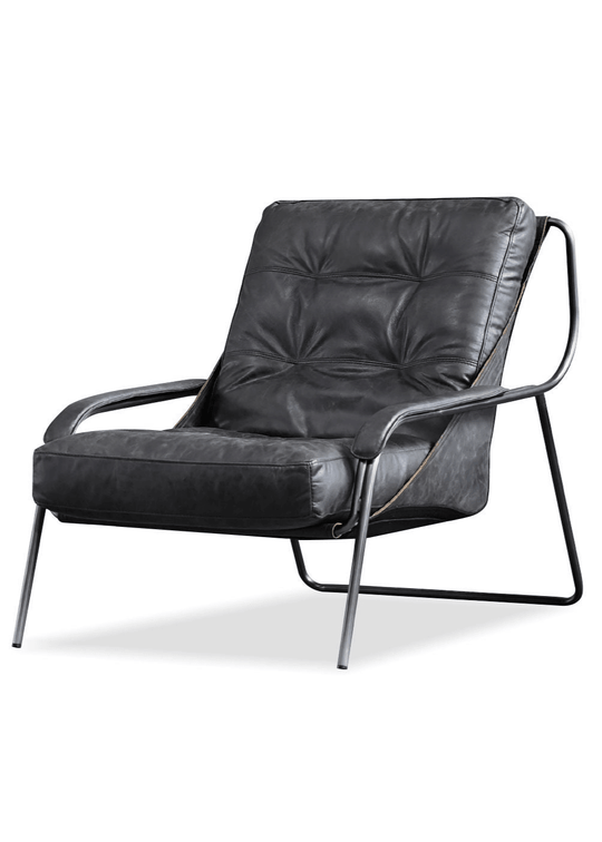 Antique Raven Black Leather