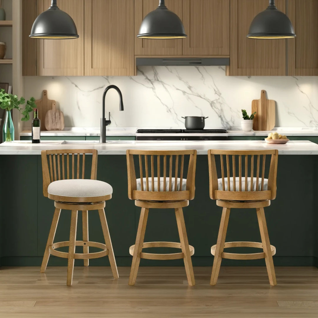 17.25"W x 19"D x 34.5"H / Ivory/Amber Glow