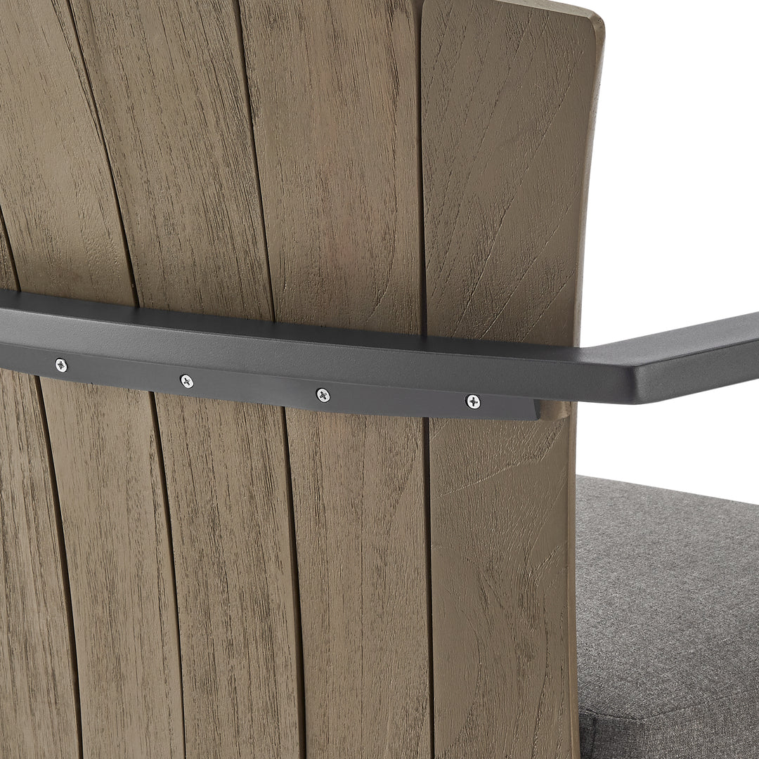 23.5"W x 25"D x 44"H / Gray/Dark Gray