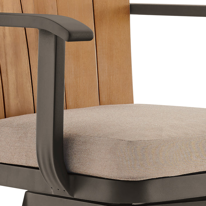 23.5"W x 25"D x 44"H / Brown/Brown