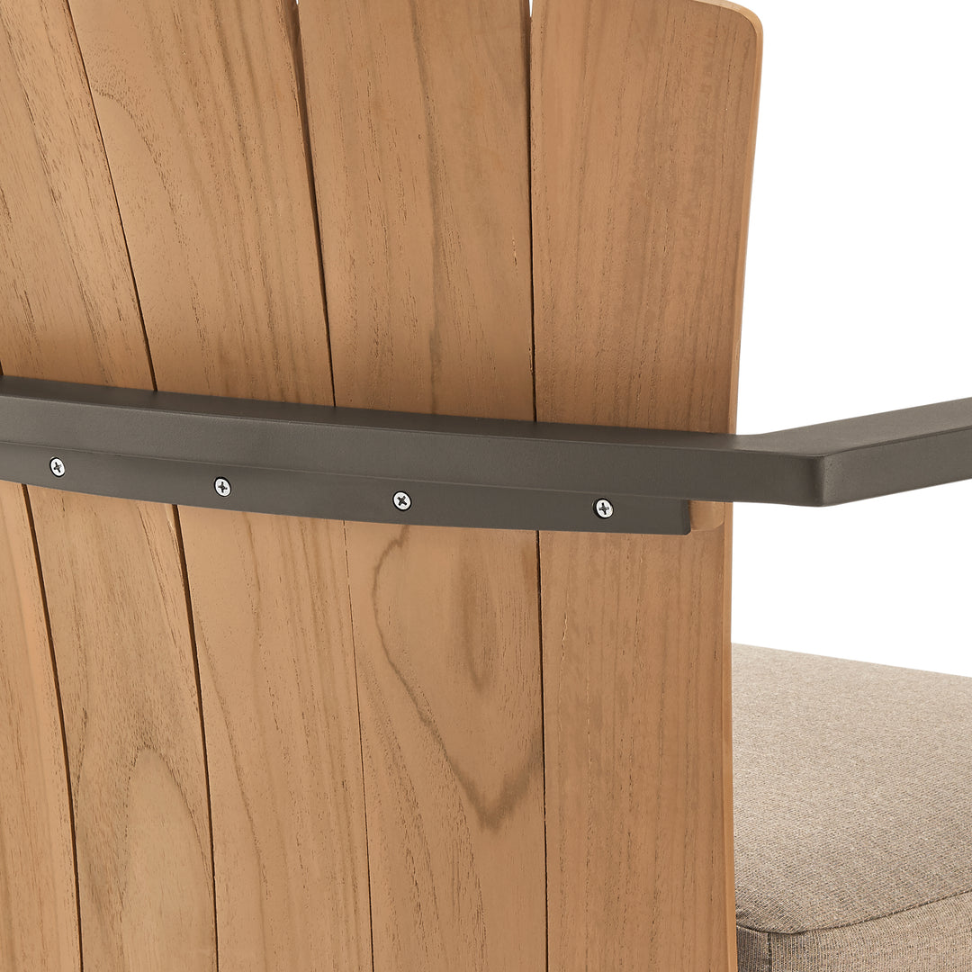 23.5"W x 25"D x 44"H / Brown/Brown