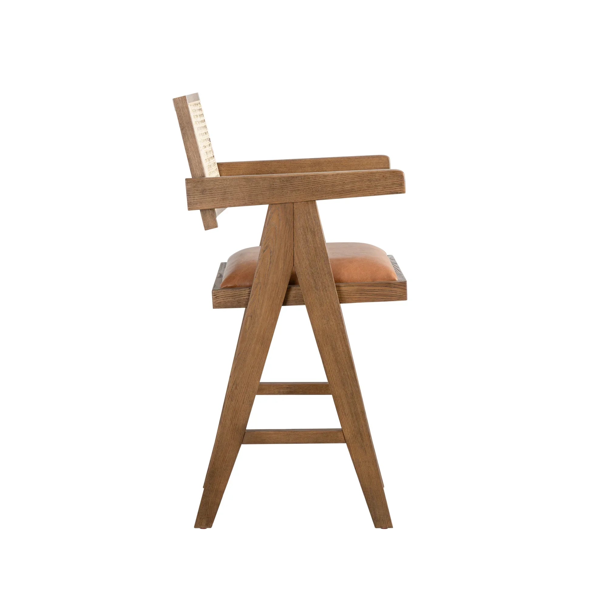 Armen Living Harley Upholstered Counter Height Stool