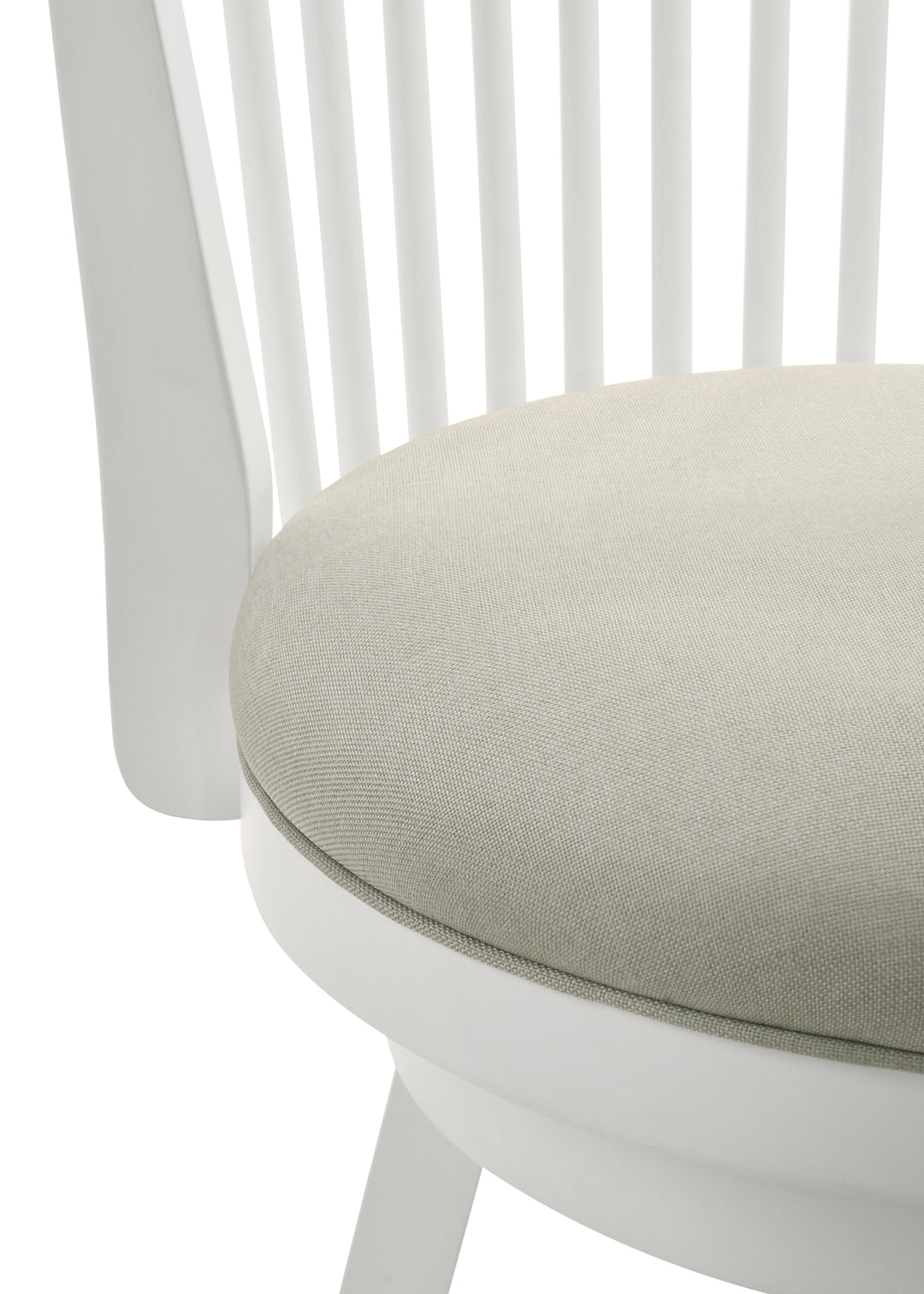 17.25"W x 19"D x 38.75"H / Fog/Matte White