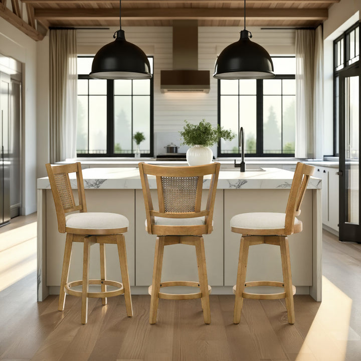 18.75"W x 21"D x 38.375"H / Ivory/Amber Glow