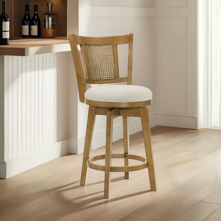 18.75"W x 21"D x 43.375"H / Ivory/Amber Glow