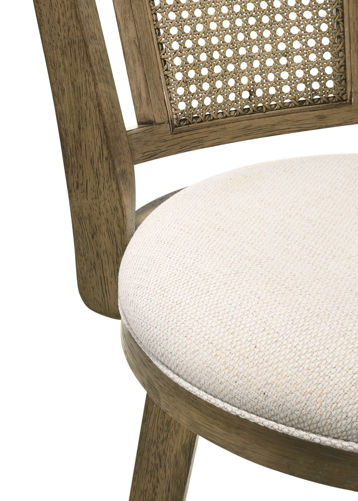 18.75"W x 21"D x 43.375"H / Cream/Putty Brown