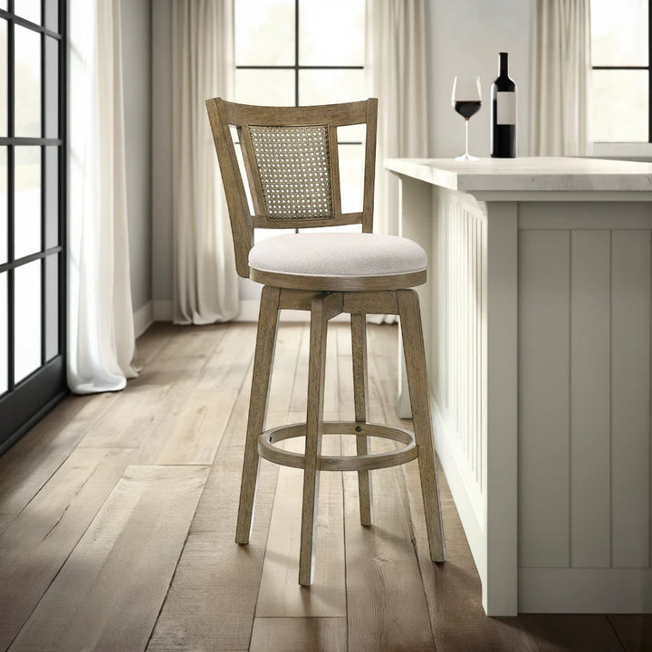 18.75"W x 21"D x 43.375"H / Cream/Putty Brown