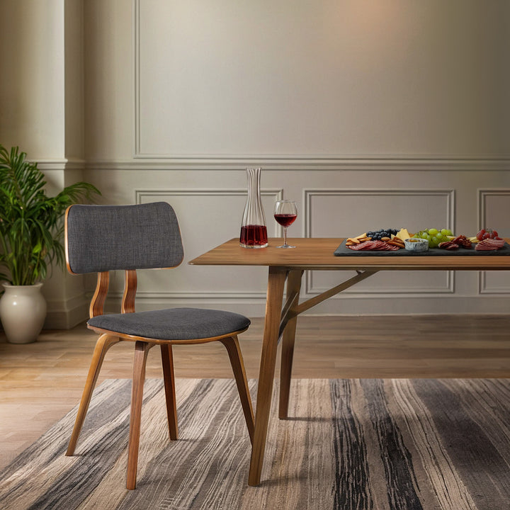 18"W x 20"D x 29"H / Charcoal/Walnut