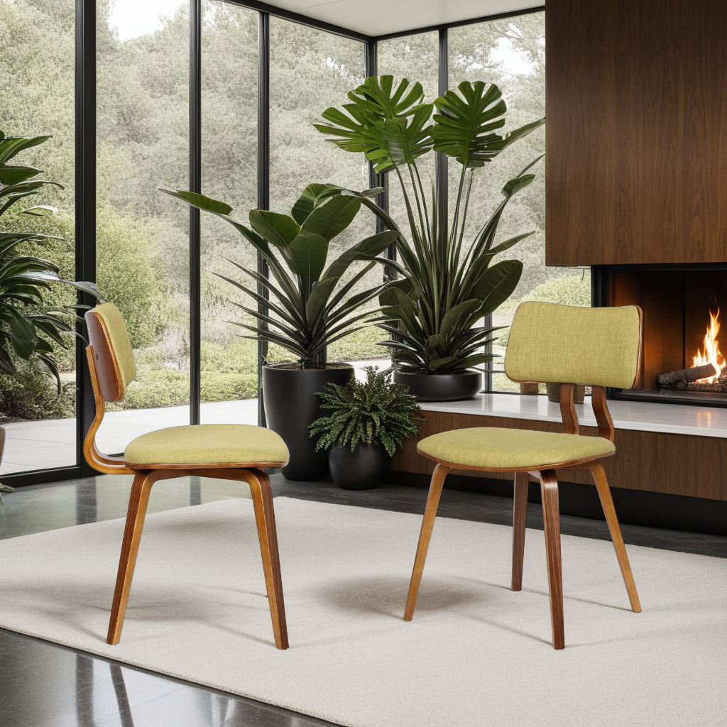 18"W x 20"D x 29"H / Green/Walnut