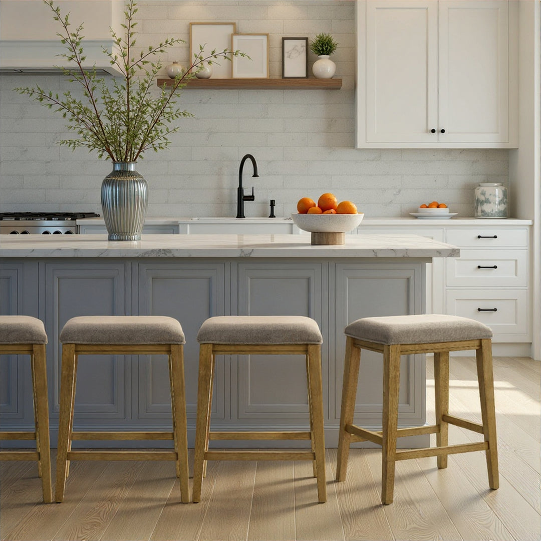 15"W x 18"D x 26.25"H / Taupe/Amber Glow