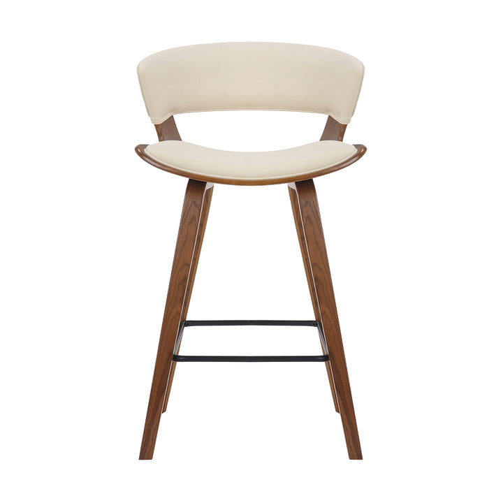 21"W x 20.5"D x 36.5"H / White/Walnut