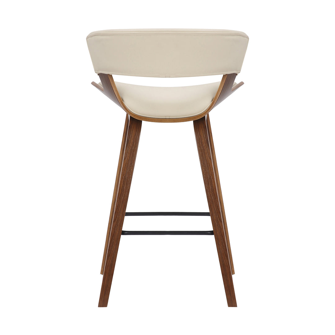 21"W x 20.5"D x 36.5"H / White/Walnut