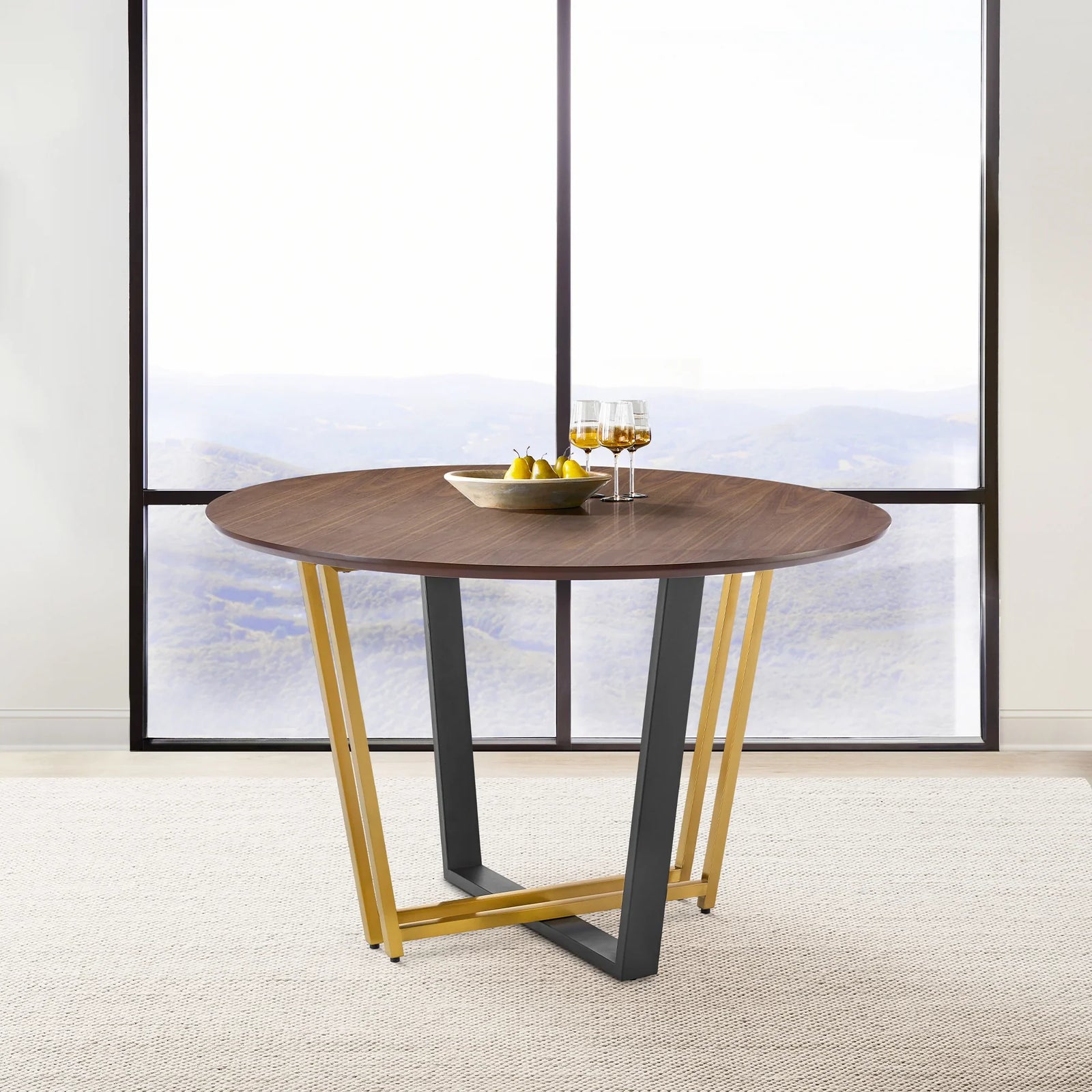 Walnut-Gold - Black