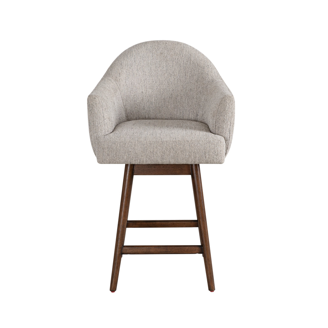 22.75"W x 23"D x 39.75"H / Beige/Brown Oak