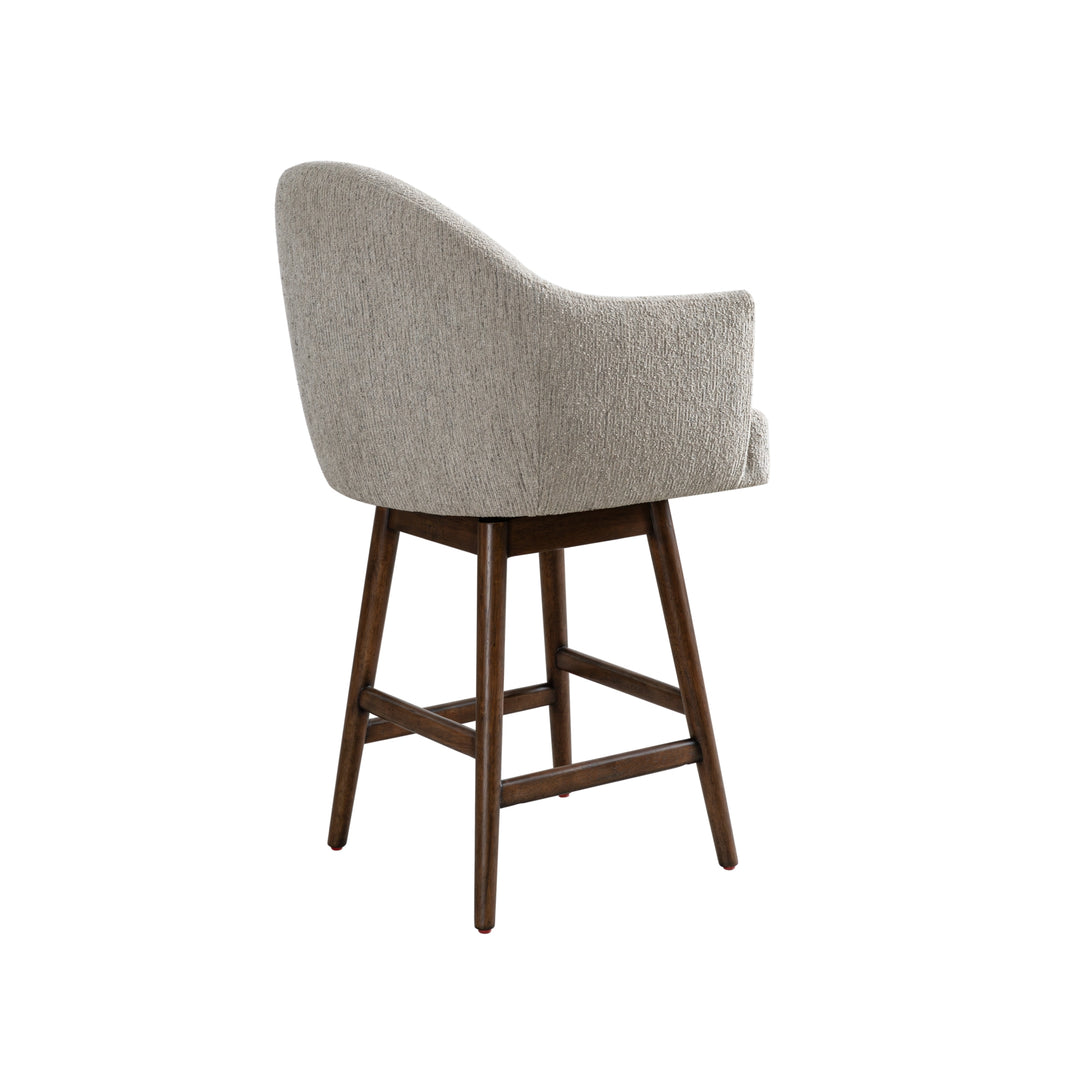 22.75"W x 23"D x 39.75"H / Beige/Brown Oak