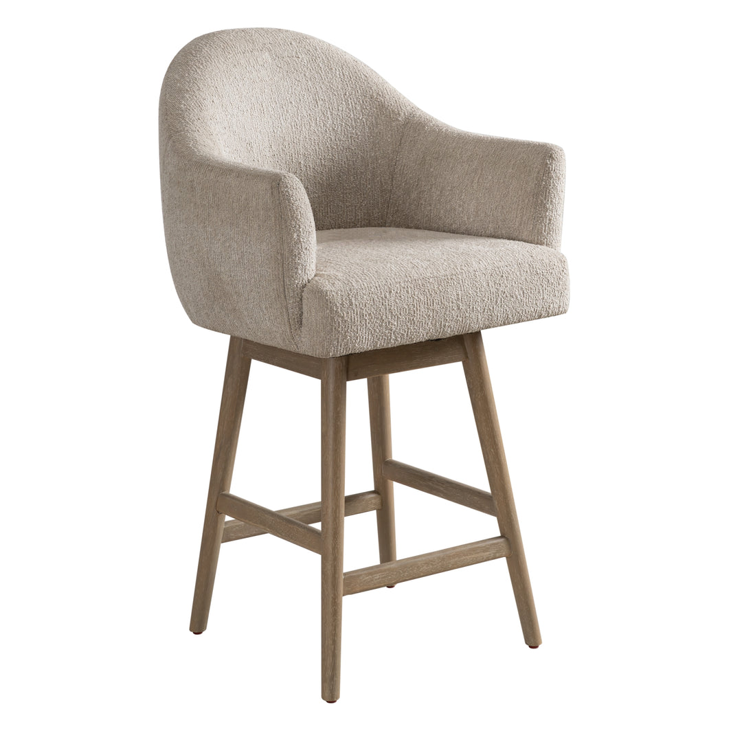 22.75"W x 23"D x 39.75"H / Beige/Washed Wood