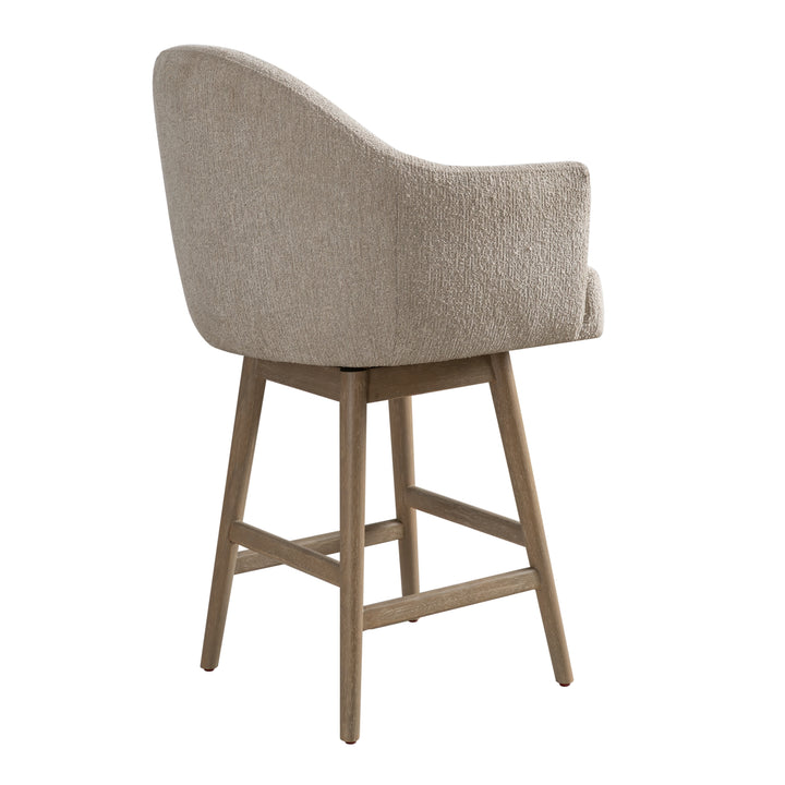 22.75"W x 23"D x 39.75"H / Beige/Washed Wood