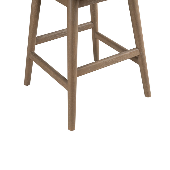 22.75"W x 23"D x 39.75"H / Beige/Washed Wood