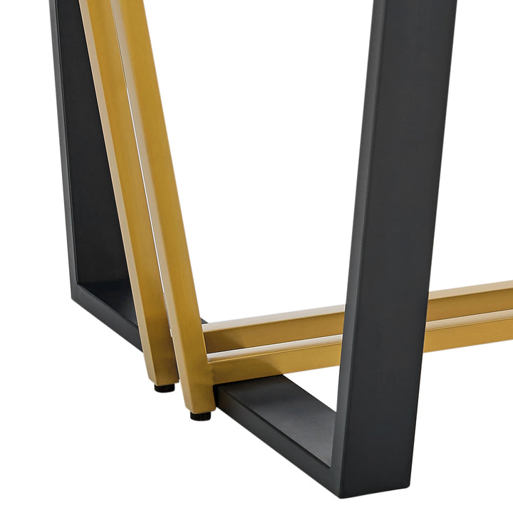 72"W x 40"D x 30.5"H / Gold and Black/Gold / Black