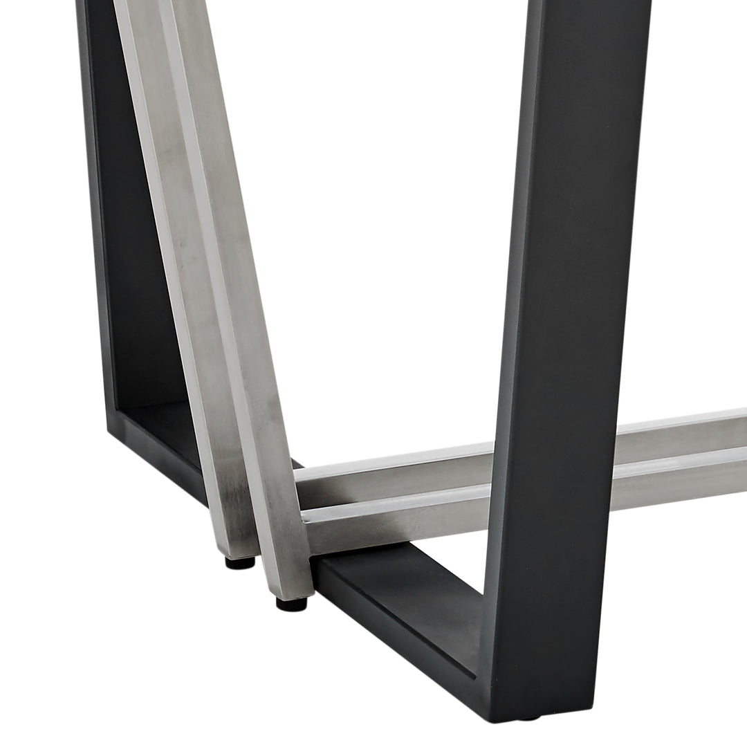 72"W x 40"D x 30.5"H / Black and Stainless Steel/Black and Stainless Steel