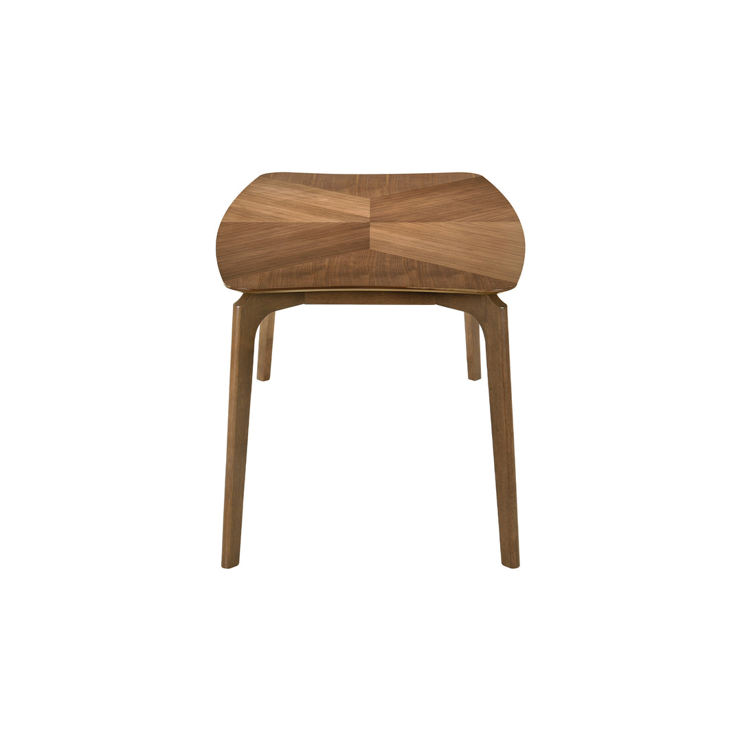 63"W x 35.5"D x 30"H / Brown/Walnut