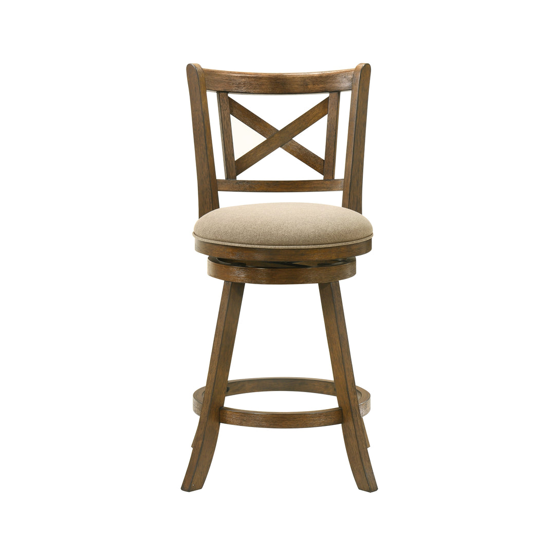 19"W x 17.75"D x 38"H / Light Scone/Sepia Brown
