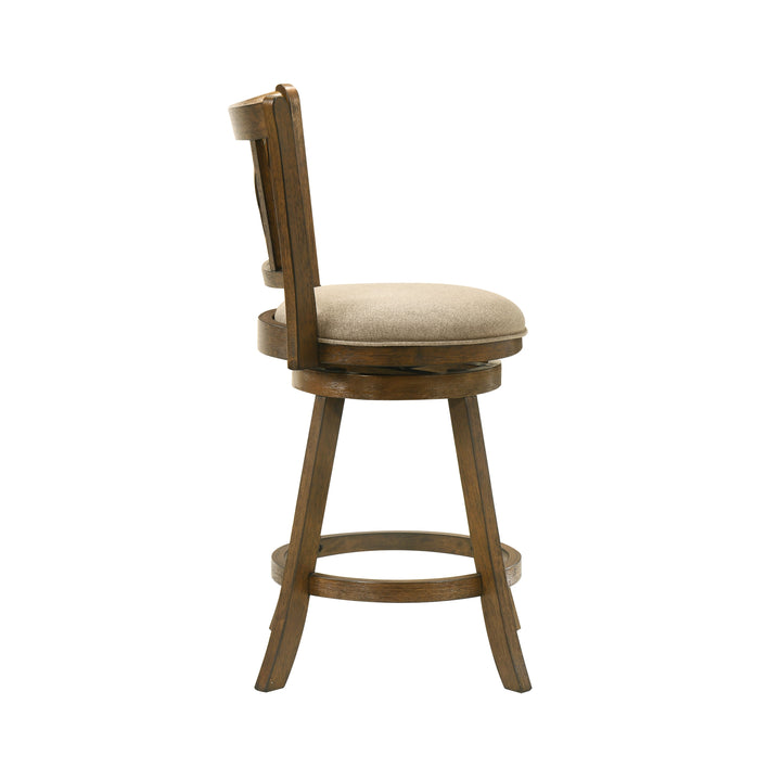 19"W x 17.75"D x 38"H / Light Scone/Sepia Brown
