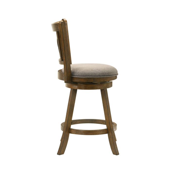 19"W x 17.75"D x 38"H / Gray/Sepia Brown
