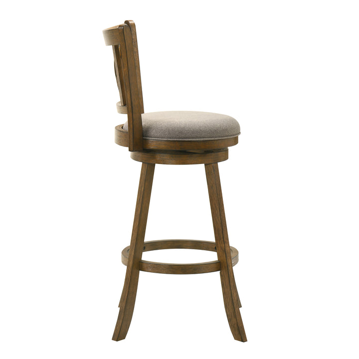 19"W x 17.75"D x 43.5"H / Gray/Sepia Brown
