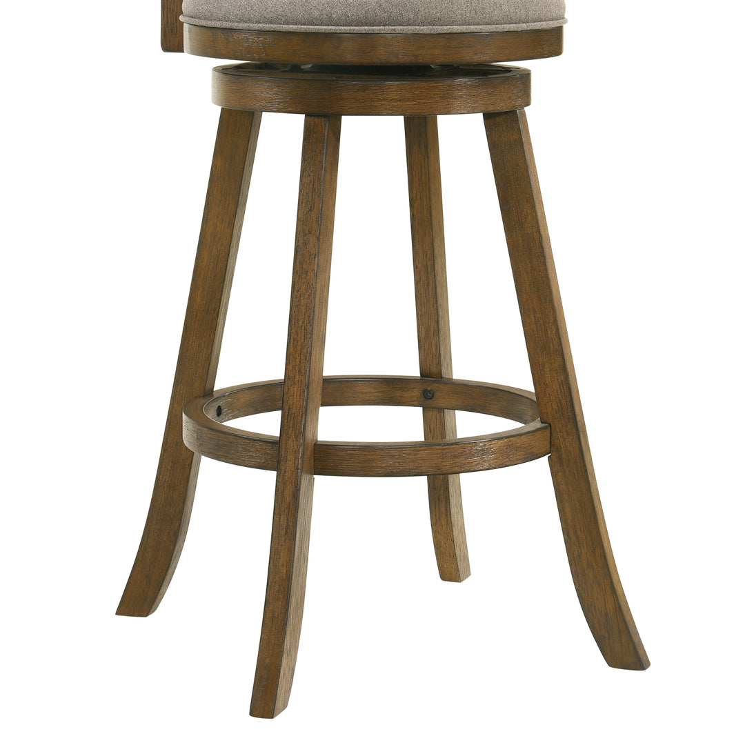 19"W x 17.75"D x 43.5"H / Gray/Sepia Brown
