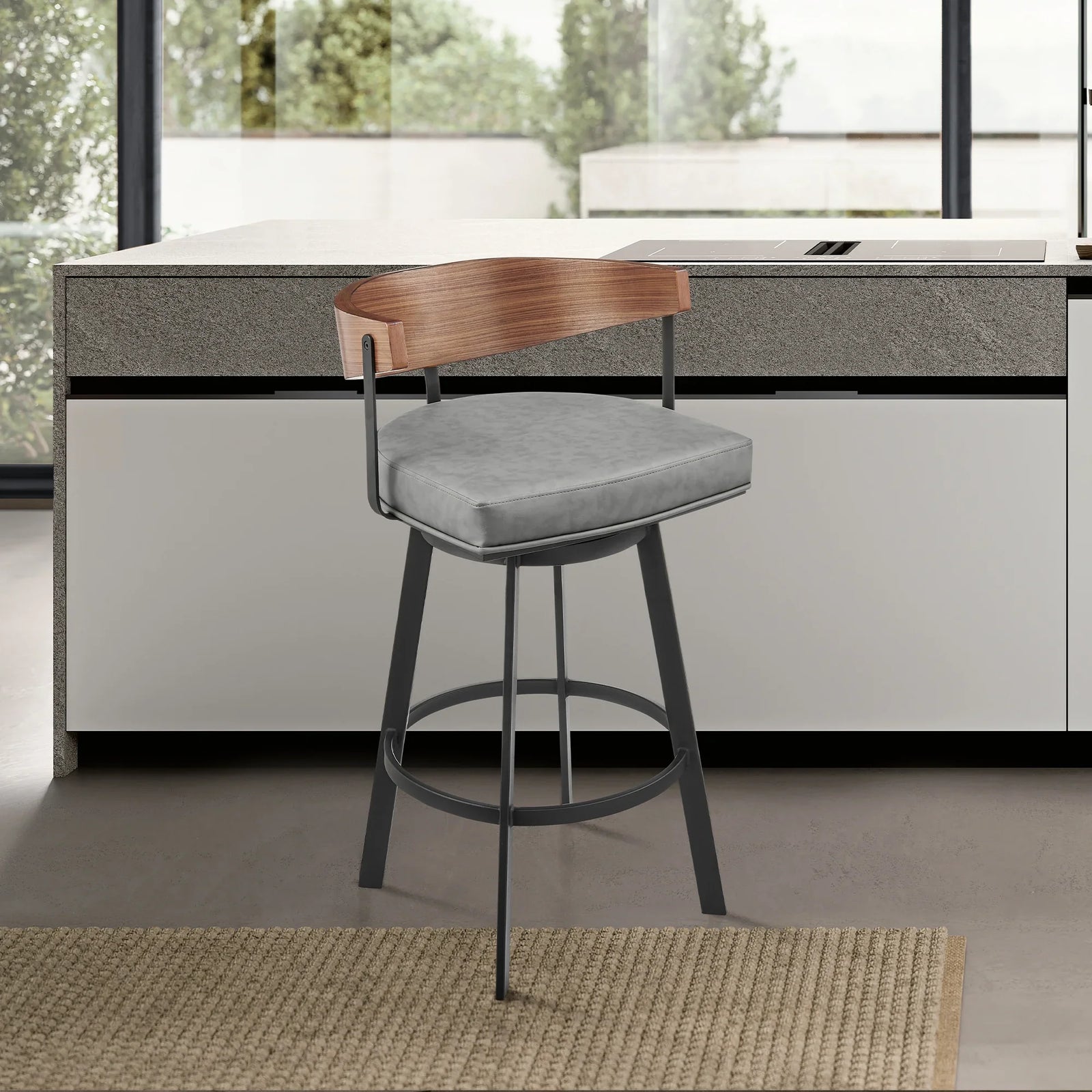 American Home Furniture Armen Living Lacey 30" Barstool Set of 2