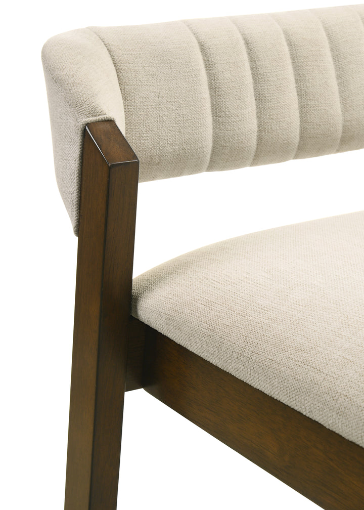 20.5"W x 21.63"D x 36.25"H / Ecru/Sepia Brown