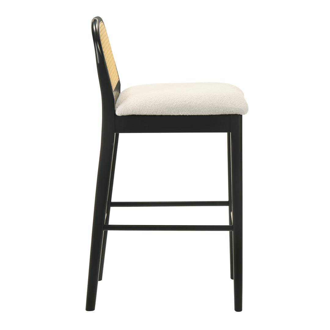 21.5"W x 18"D x 38.75"H / White/Black
